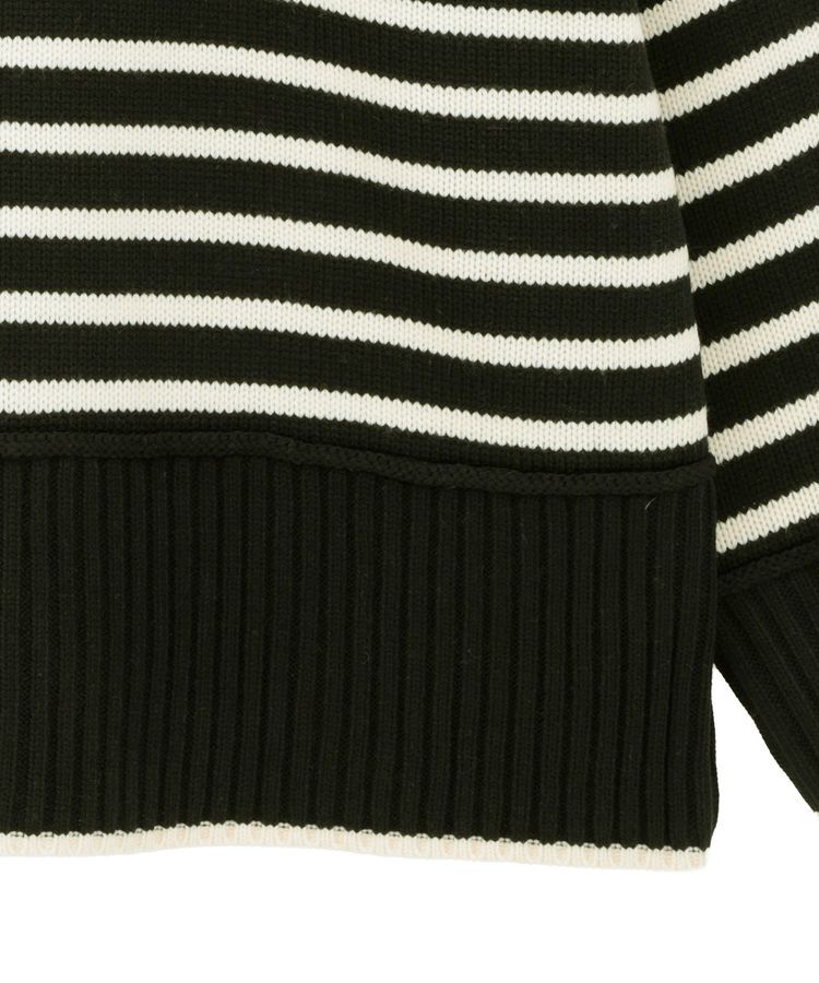 earth music&ecology「アンチピリングモックネックバックスリットニット」|ニット・セーター|