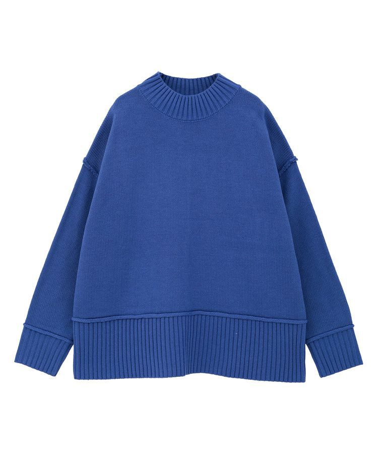 earth music&ecology「アンチピリングモックネックバックスリットニット」|ニット・セーター|