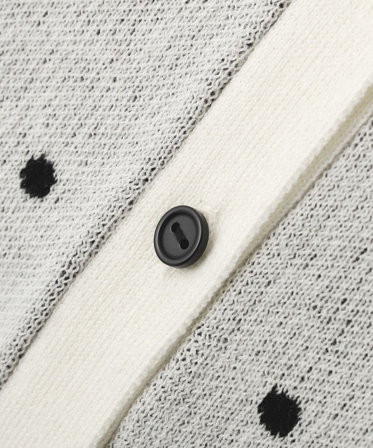 earth music&ecology「ドットジャガードカーディガン」|カーディガン|