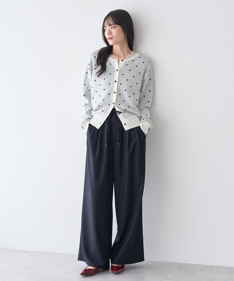 earth music&ecology「ドットジャガードカーディガン」|カーディガン|