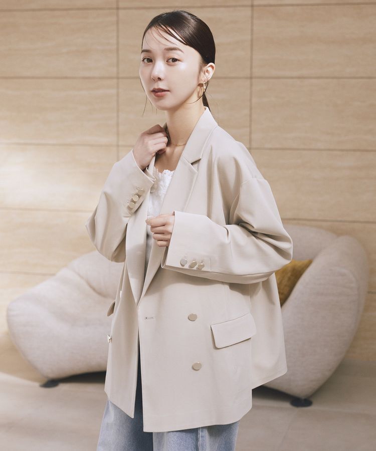 earth music&ecology「ダブルジャケット」|テーラードジャケット|