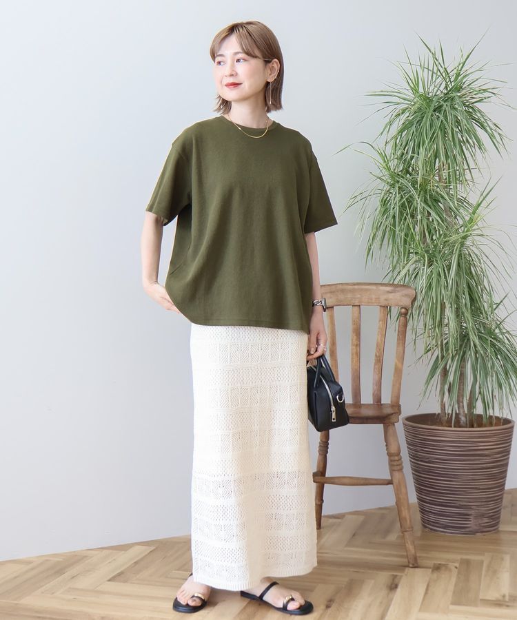 AMERICAN HOLIC「ワッフル半袖プルオーバー」|Tシャツ・カットソー|