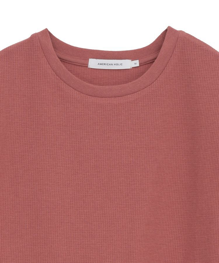AMERICAN HOLIC「ワッフル半袖プルオーバー」|Tシャツ・カットソー|
