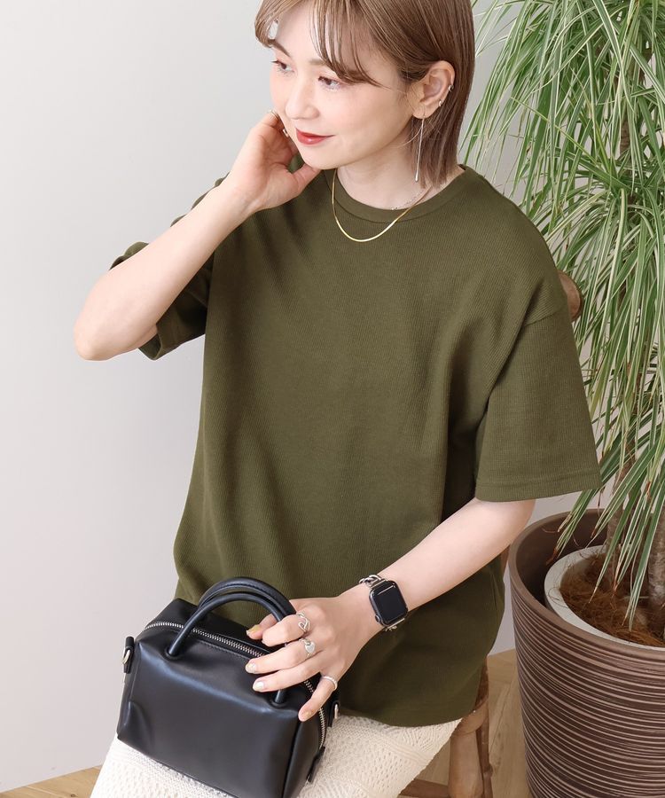 AMERICAN HOLIC「ワッフル半袖プルオーバー」|Tシャツ・カットソー|