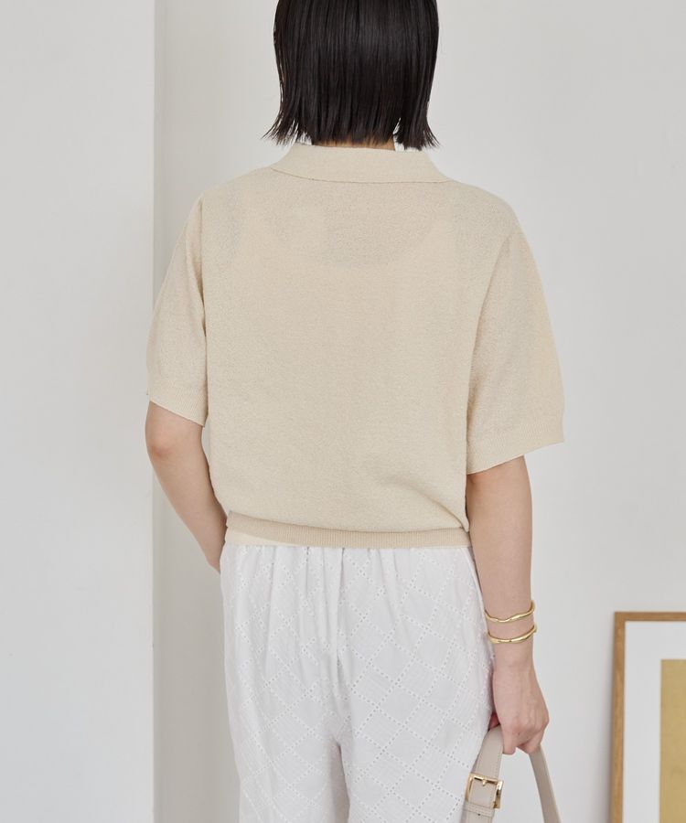 AMERICAN HOLIC「ブークレ半袖ニットトップス」|ニット・セーター|