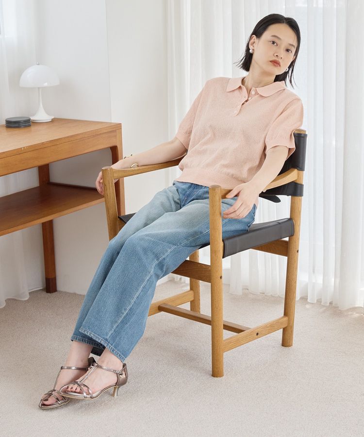 AMERICAN HOLIC「ブークレ半袖ニットトップス」|ニット・セーター|