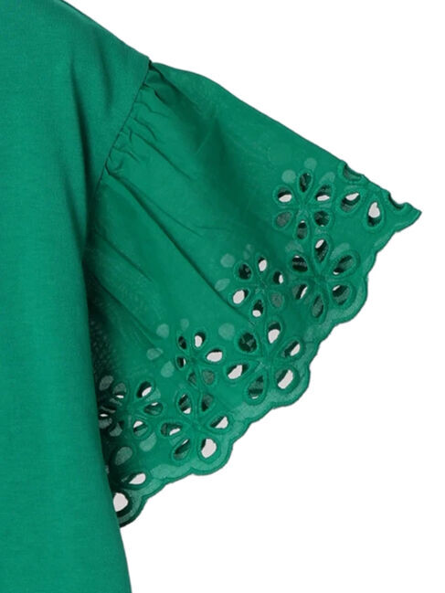 Green Parks「袖レースドッキングプルオーバー」|Tシャツ・カットソー|