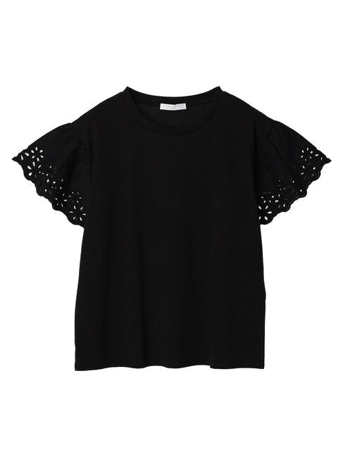 Green Parks「袖レースドッキングプルオーバー」|Tシャツ・カットソー|