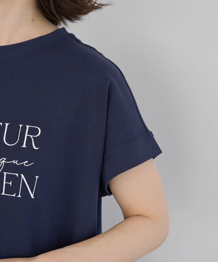 Green Parks「フレンチスリーブ筆記体ロゴチュニック」|チュニック|