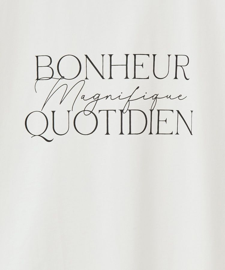 Green Parks「フレンチスリーブ筆記体ロゴチュニック」|チュニック|