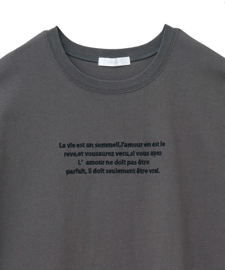 Green Parks「・swing by フレンチスリーブ刺繍TEE」|Tシャツ・カットソー|