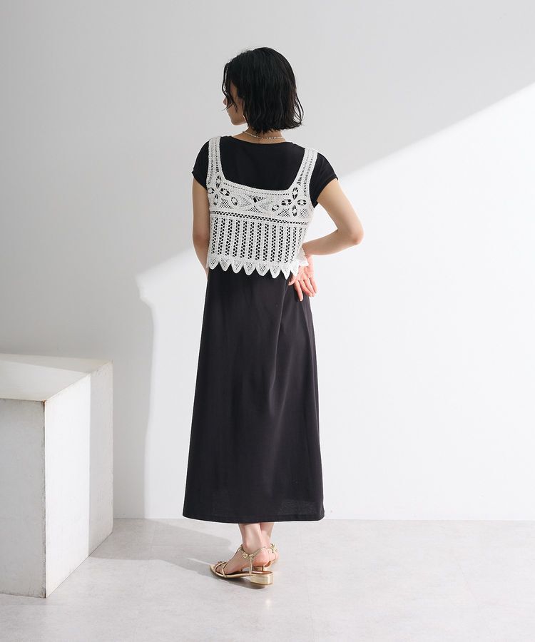 Green Parks「SET2点クロシェベスト＋ワンピース」|ワンピース|