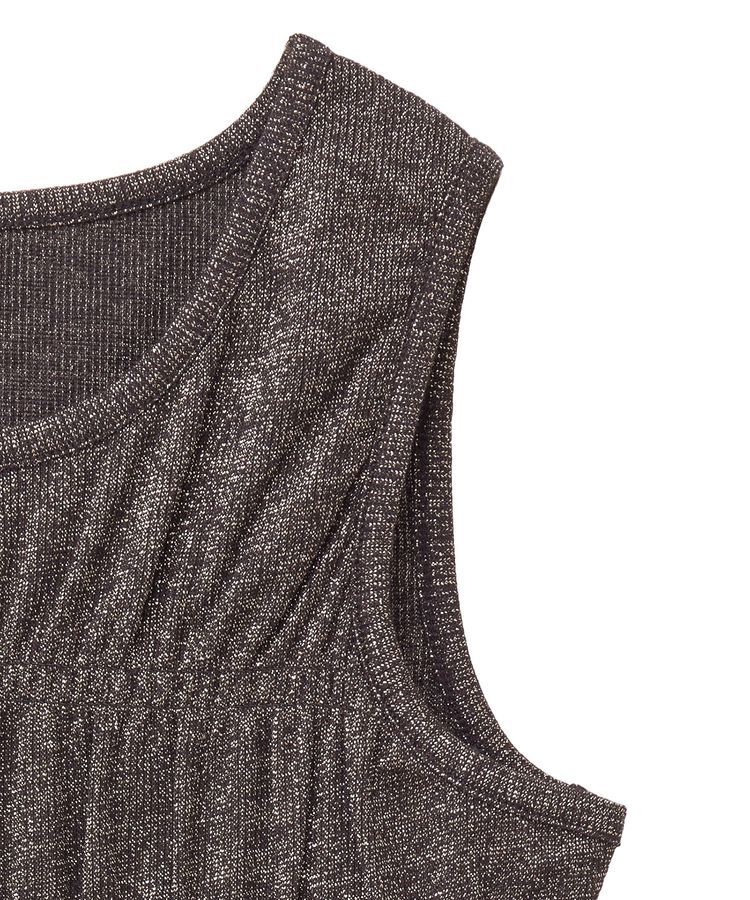 Green Parks「・Petit Fleur シャーリングラメタンクトップ」|キャミソール|