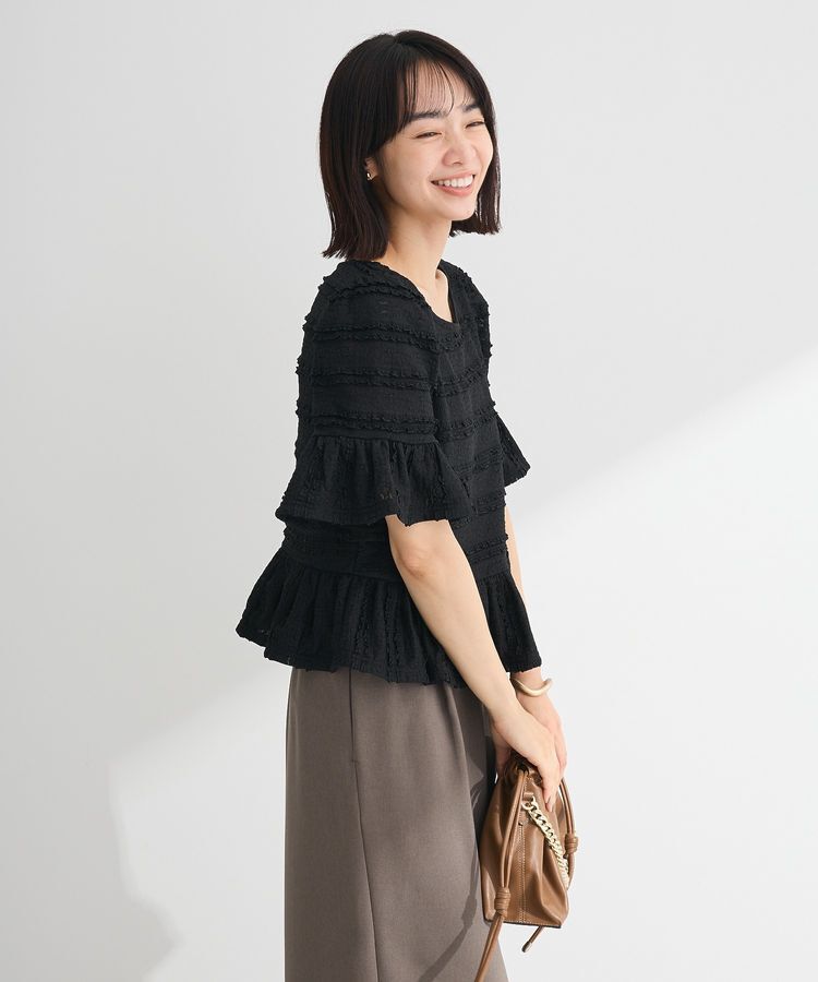 Green Parks「・SUGAR SPOON レースフリルプルオーバー」|Tシャツ・カットソー|