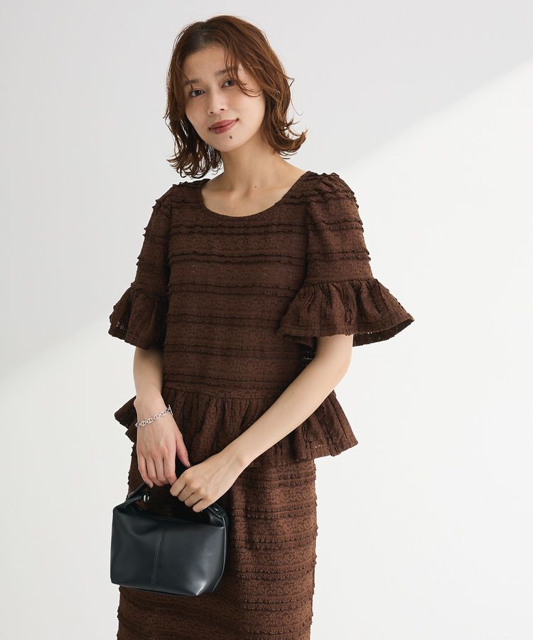 Green Parks「・SUGAR SPOON レースフリルプルオーバー」|Tシャツ・カットソー|