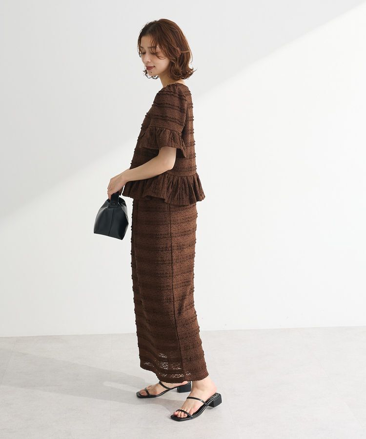 Green Parks「・SUGAR SPOON レースフリルナロースカート」|タイト|