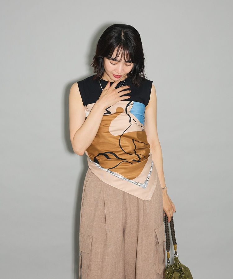 Green Parks「・モダンパターンスカーフ 90&times;90」|バンダナ・スカーフ|