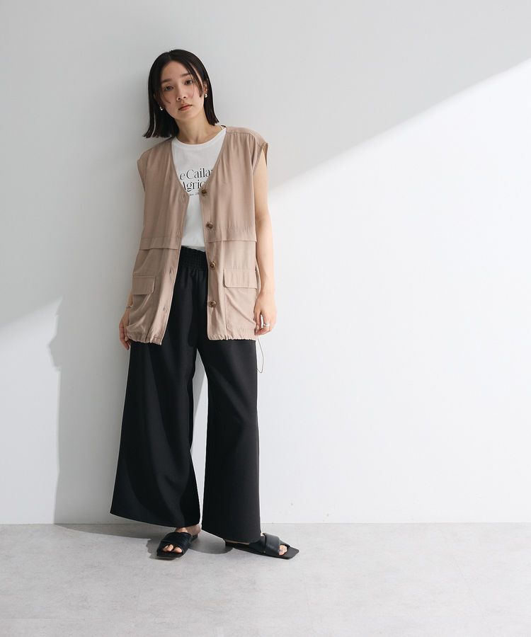 Green Parks「ノースリーブフェミニンロゴプルオーバー」|Tシャツ・カットソー|