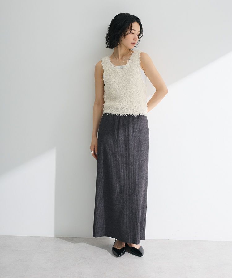 Green Parks「・swing by 2wayチュールヤーンベスト」|ベスト・ジレ|