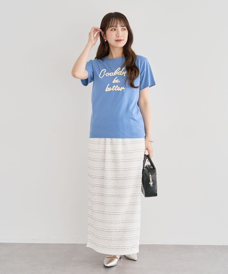 Green Parks「・swing by コード刺繍ロゴTEE」|Tシャツ・カットソー|