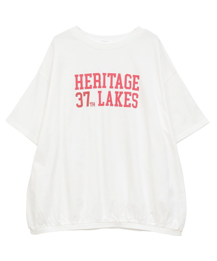 Green Parks「カレッジロゴ刺繍5分袖チュニック」|チュニック|