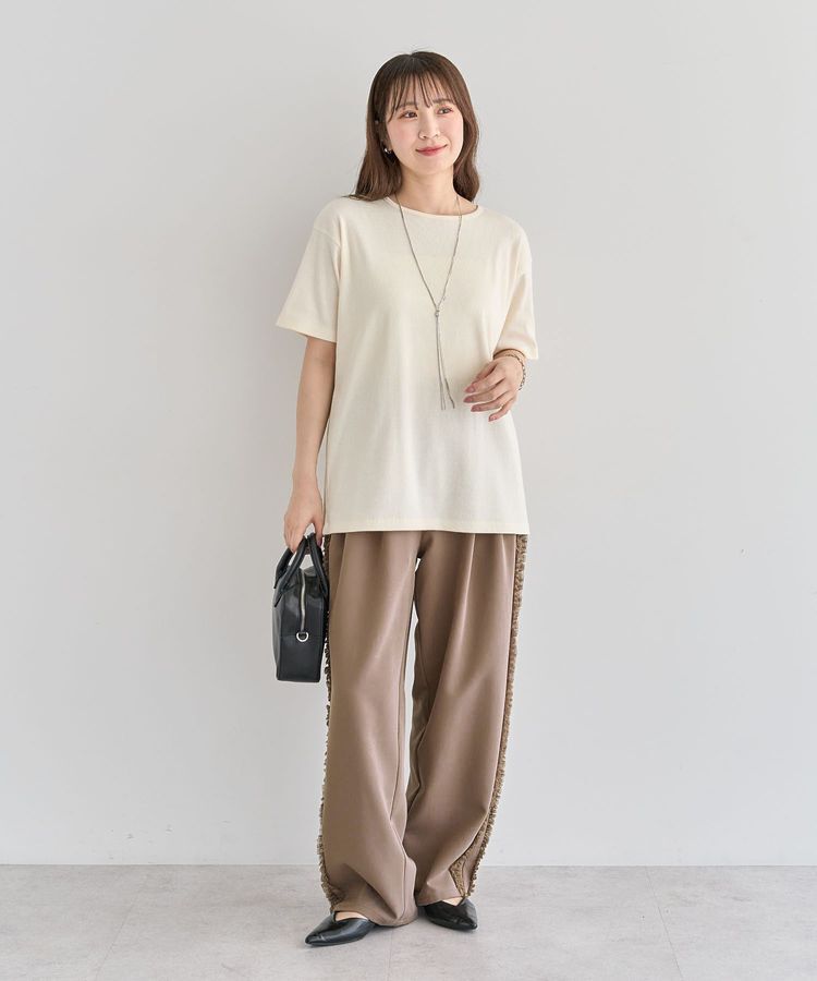 Green Parks「・Petit Fleur リブオーバーサイズTEE」|Tシャツ・カットソー|