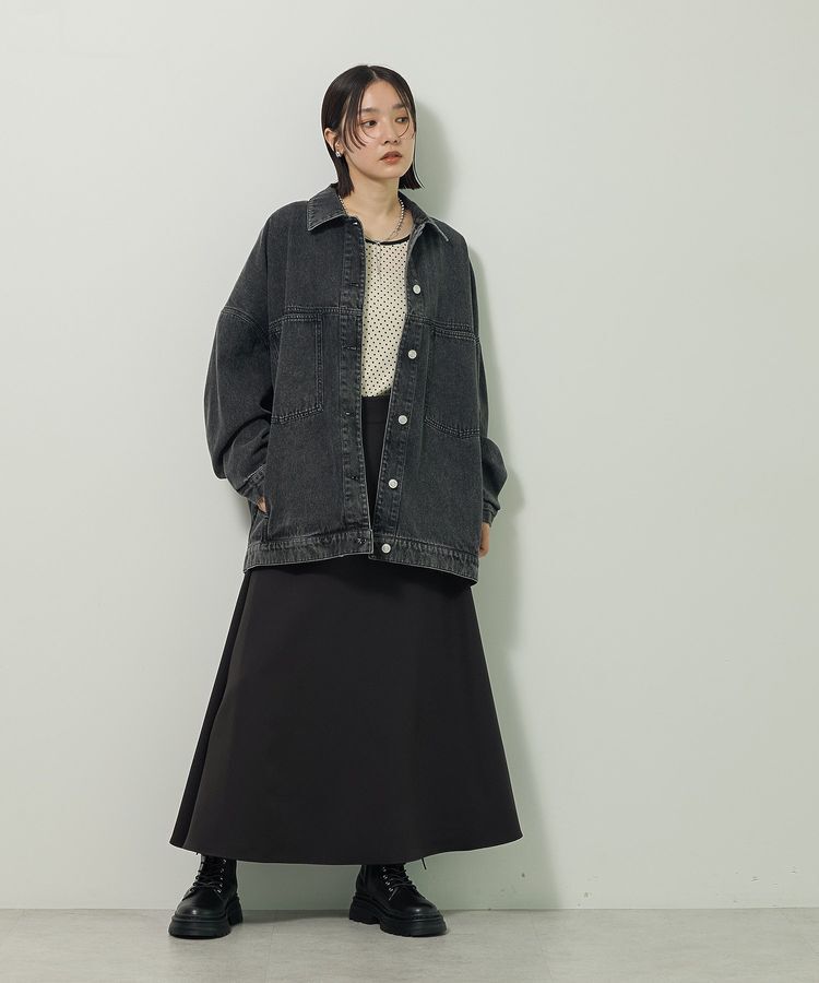 Green Parks「・swing by ロングフレアスカート」|フレア|