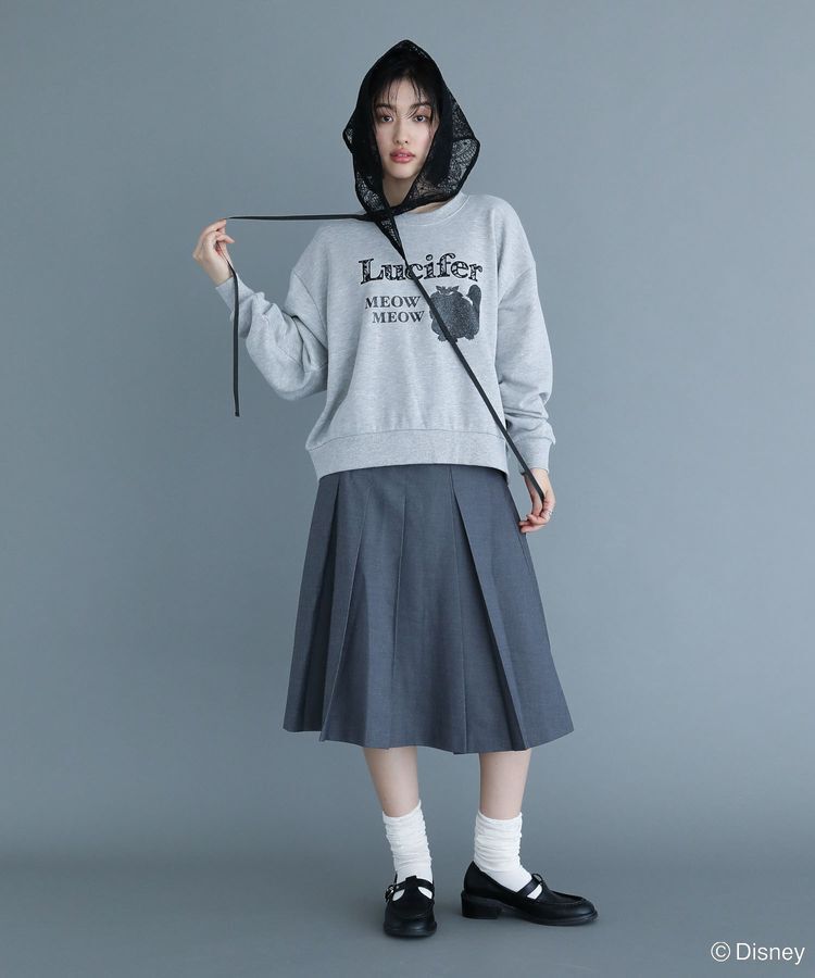 Green Parks「Lucifer/ルシファー/レース英字ロゴスウェット」|スウェット・ジャージ|