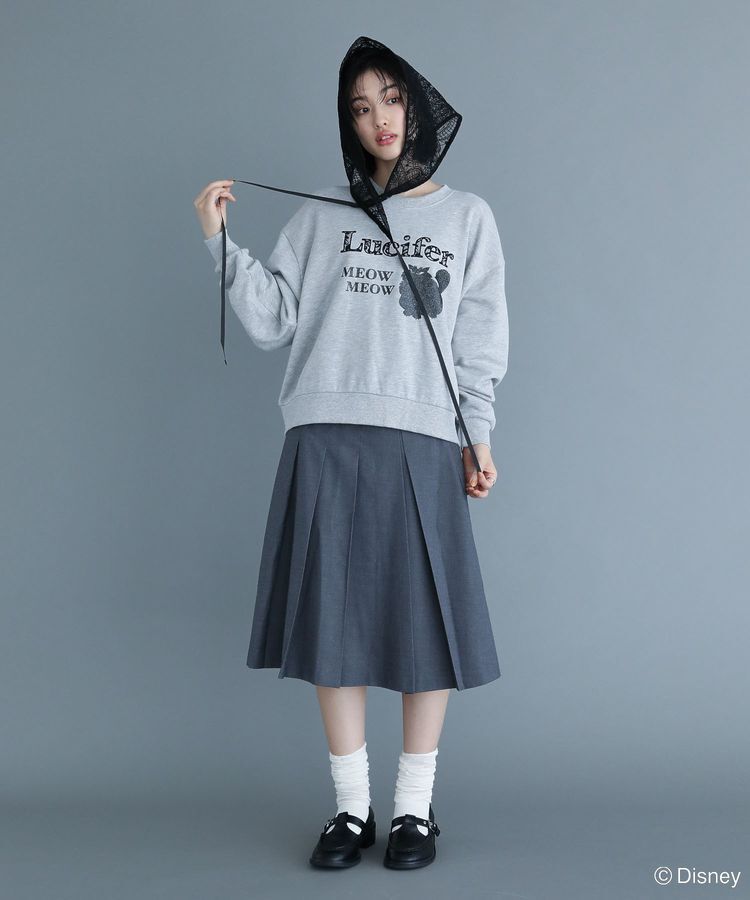 Green Parks「Lucifer/ルシファー/レース英字ロゴスウェット」|スウェット・ジャージ|