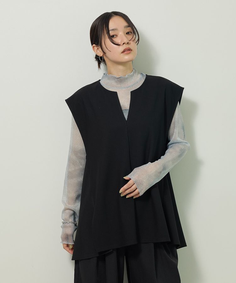 Green Parks「リップルフレアベスト」|ベスト・ジレ|