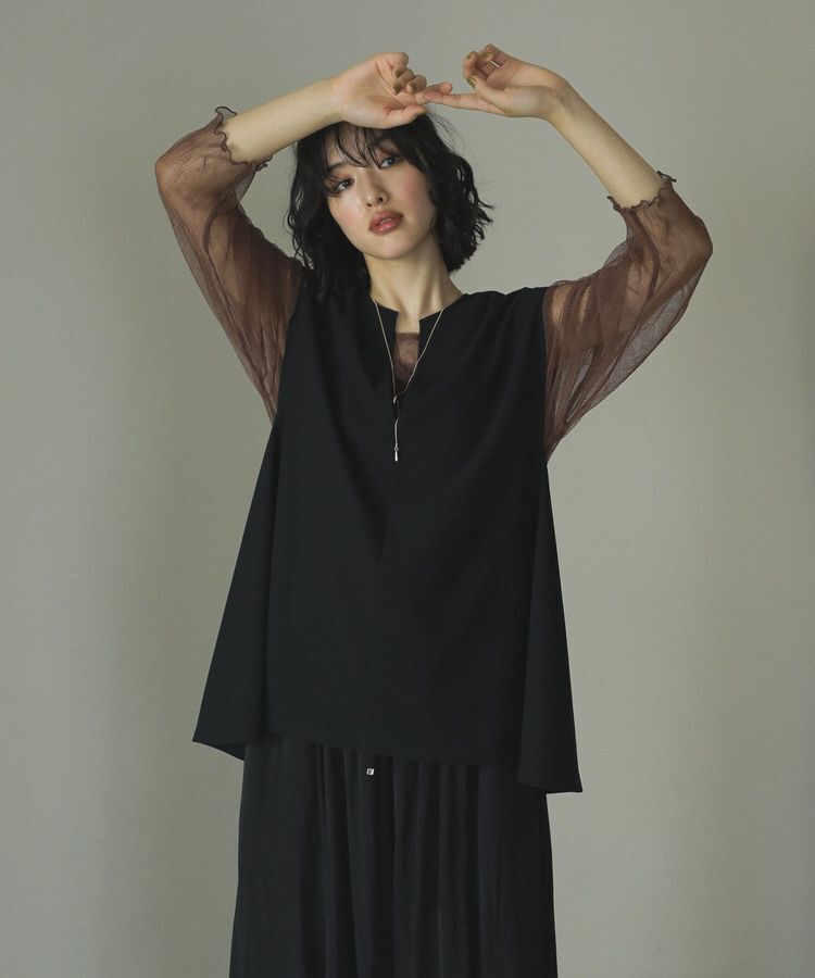 Green Parks「リップルフレアベスト」|ベスト・ジレ|