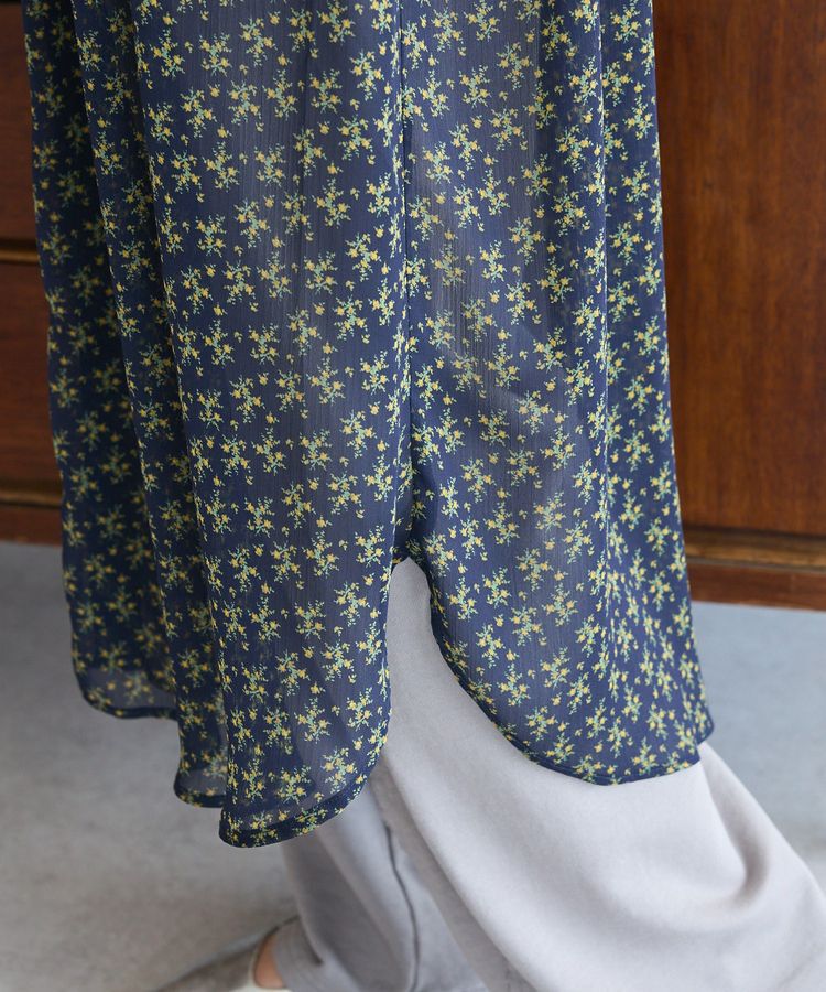 Green Parks「花柄シフォン楊柳ワンピース」|ワンピース|