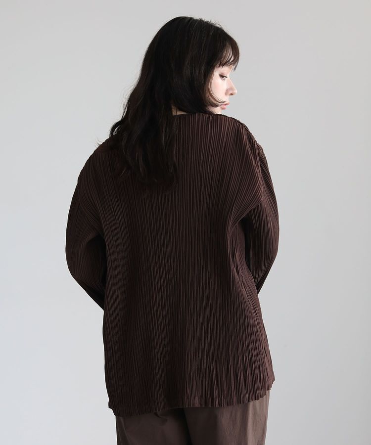 Green Parks「・ELENCARE DUE プリーツノーカラージャケット」|テーラードジャケット|