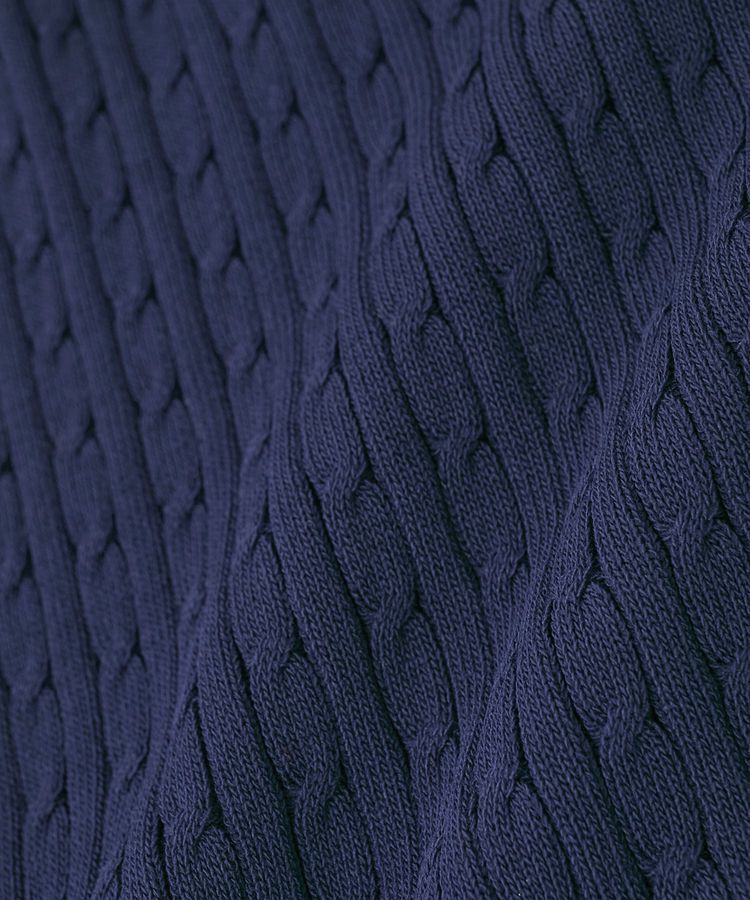 Green Parks「裾ラインケーブルニットベスト」|ベスト・ジレ|