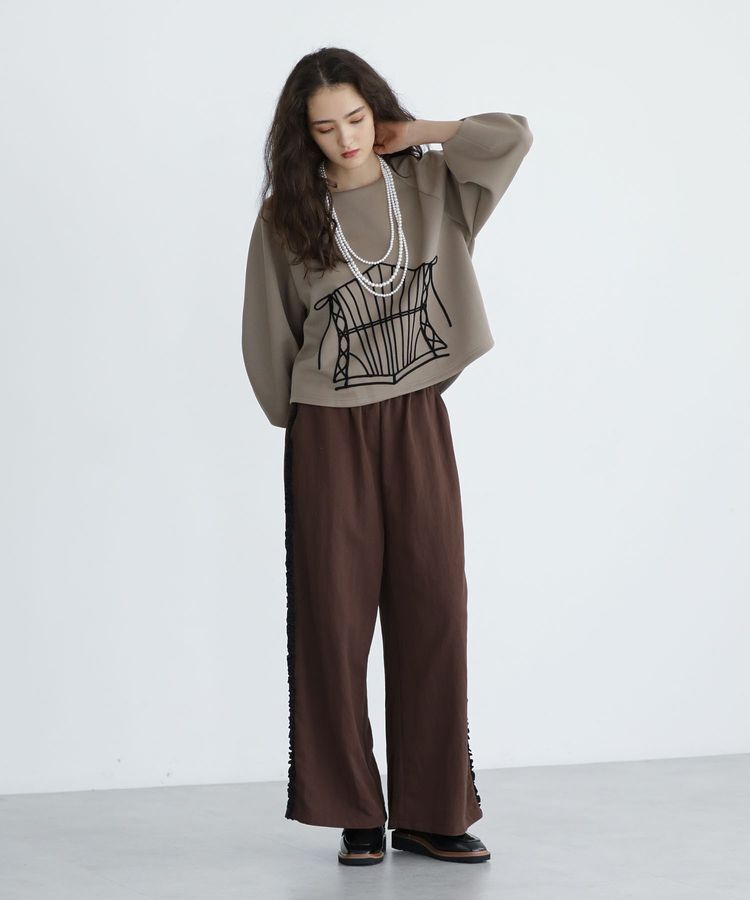 Green Parks「■ESCAR サイドミニフリルワイドパンツ」|その他|