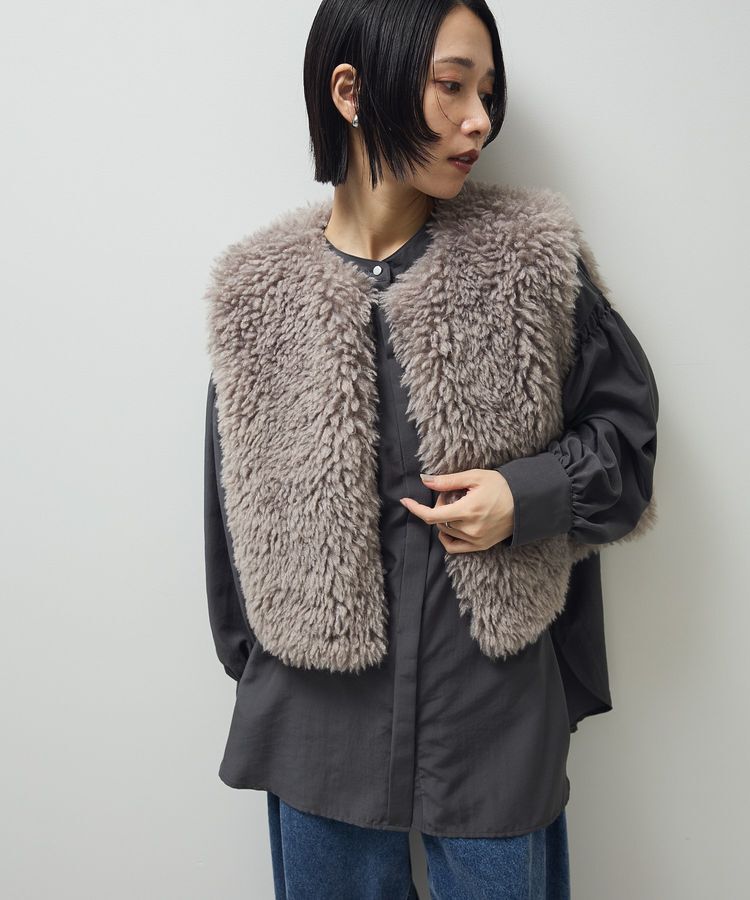 Green Parks「・ELENCARE DUE シープファーベスト」|ベスト・ジレ|