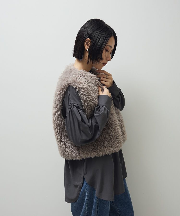 Green Parks「・ELENCARE DUE シープファーベスト」|ベスト・ジレ|