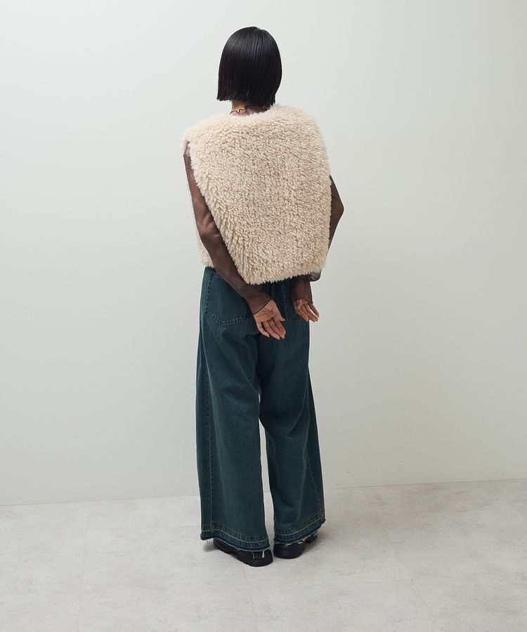 Green Parks「・ELENCARE DUE シープファーベスト」|ベスト・ジレ|