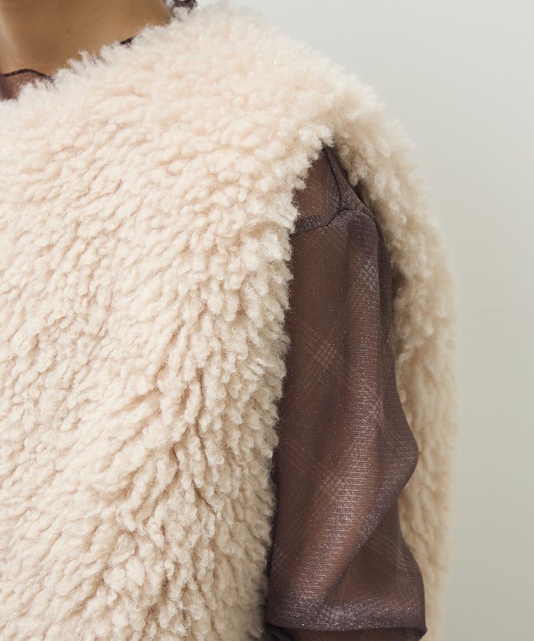 Green Parks「・ELENCARE DUE シープファーベスト」|ベスト・ジレ|