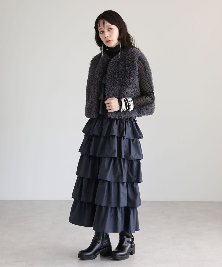 Green Parks「・ELENCARE DUE シープファーベスト」|ベスト・ジレ|