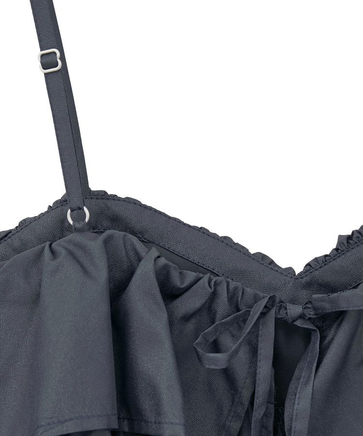 Green Parks「・SUGAR SPOON レザーライクティアードキャミ」|ベスト・ジレ|