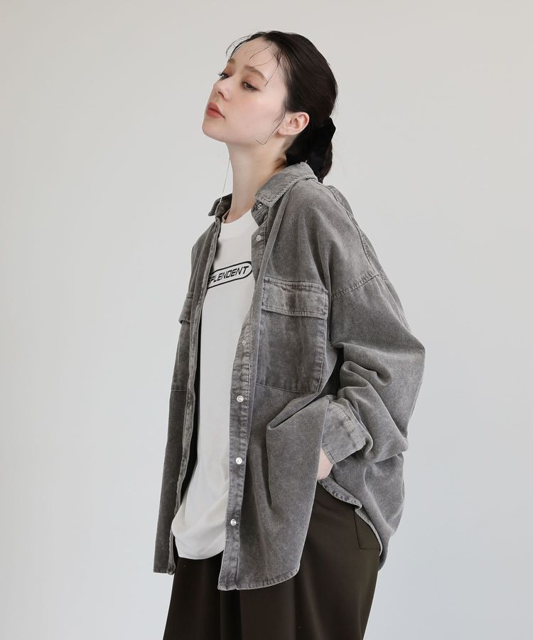 Green Parks「・ELENCARE DUE ケミカルコーデュロイシャツ」|シャツ・ブラウス|