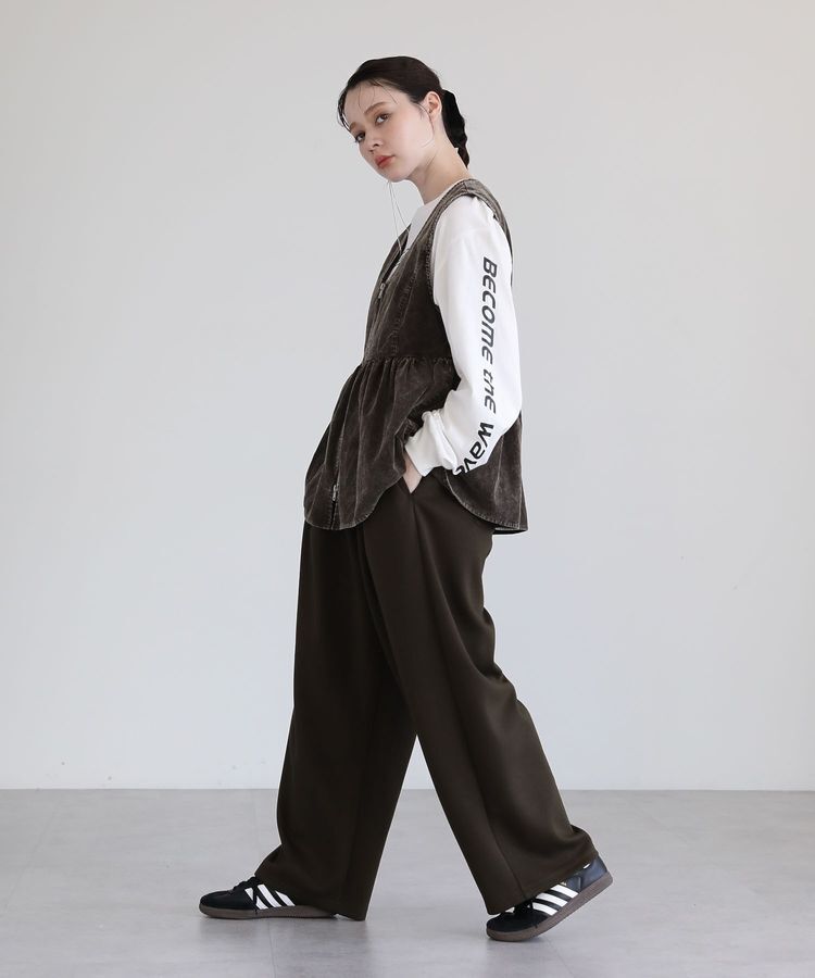 Green Parks「・ELENCARE DUE ケミカルコーデュロイベスト」|ベスト・ジレ|