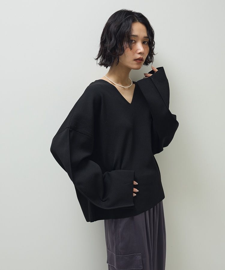 Green Parks「・ELENCARE DUE 2wayニットプルオーバー」|ニット・セーター|Black