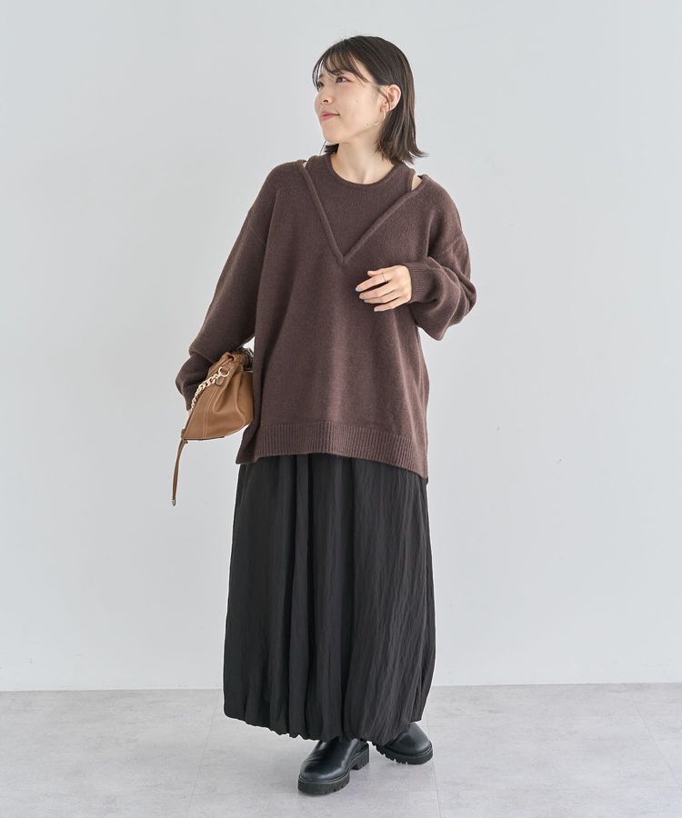 Green Parks「微光沢サテンバルーンスカート」|スカート|