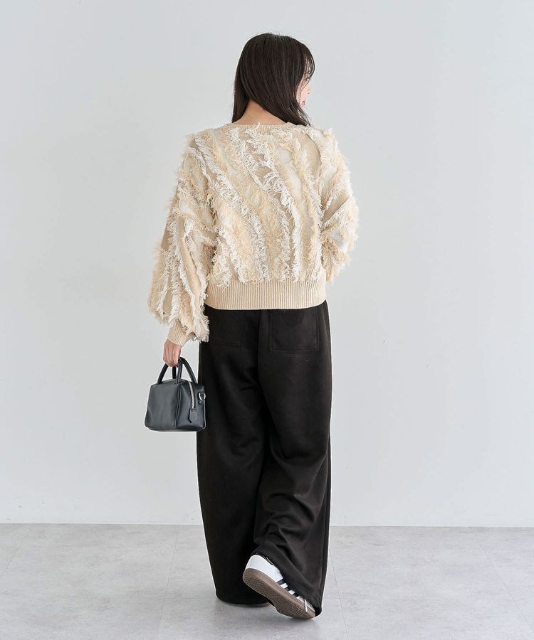 Green Parks「・ELENCARE DUE フリンジジャカードニット」|ニット・セーター|