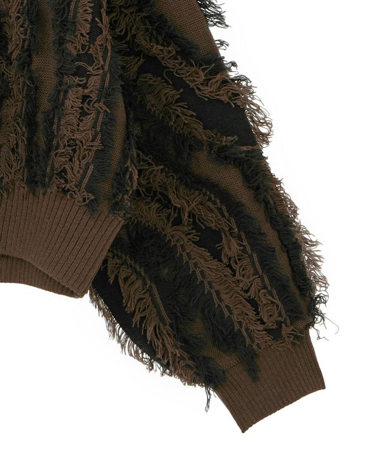 Green Parks「・ELENCARE DUE フリンジジャカードニット」|ニット・セーター|