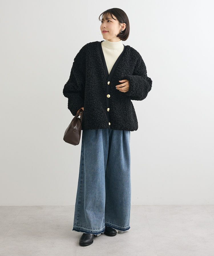 Green Parks「チクチクしないリブタートルニットプルオーバー」|ニット・セーター|