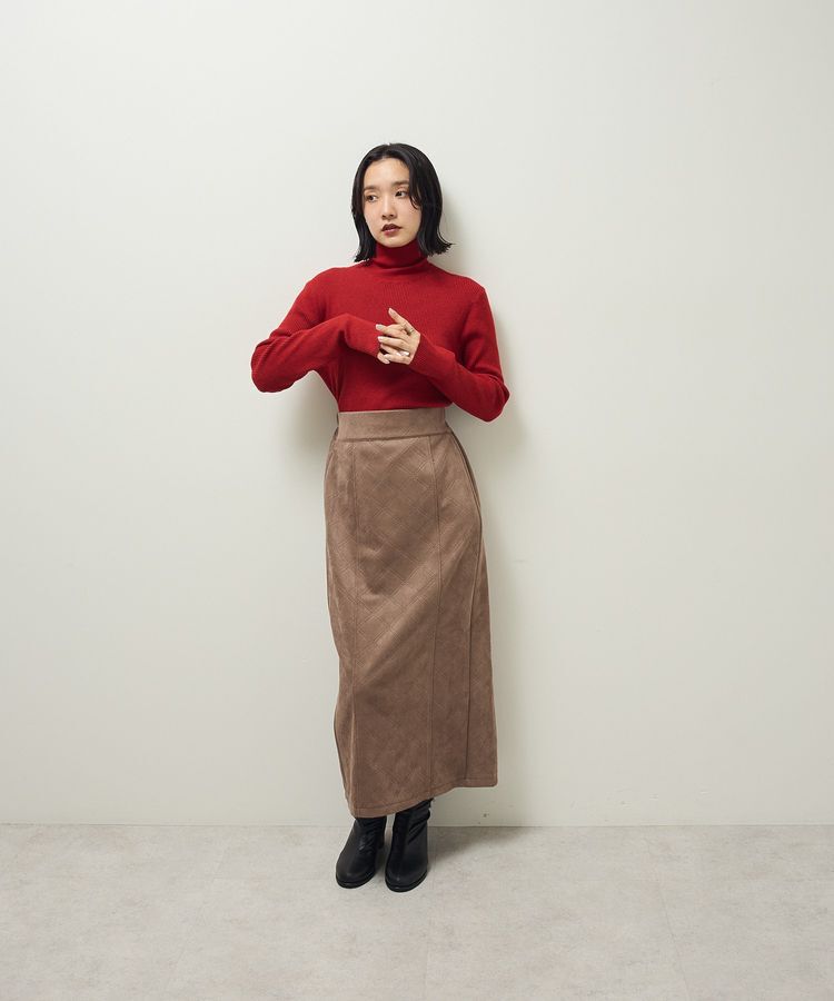 Green Parks「チクチクしないリブタートルニットプルオーバー」|ニット・セーター|