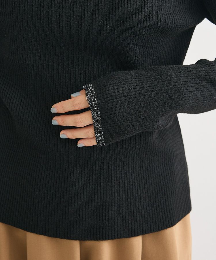 Green Parks「チクチクしないリブタートルニットプルオーバー」|ニット・セーター|